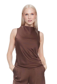 Satin Sleeveless Top