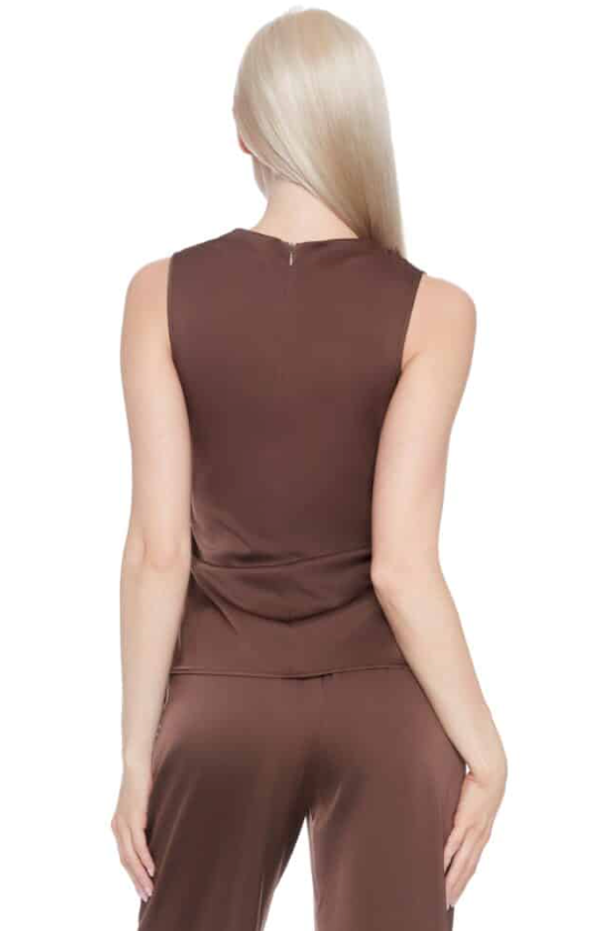 Satin Sleeveless Top