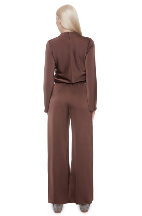 Satin Wide Leg Flowy Pant