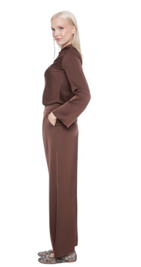Satin Wide Leg Flowy Pant