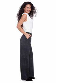 Animal Print Wide Leg Ponte Pant