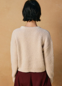 Peach Fuzz Crewneck Sweater