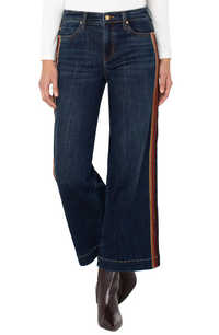 Liverpool Stride Wide Leg w/Velvet Trim