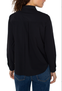 Liverpool Collared Quarter Zip Shirt