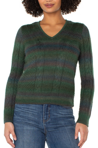 Liverpool Drop Shoulder V-neck Sweater