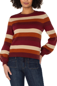 Liverpool Crew Neck Striped Sweater