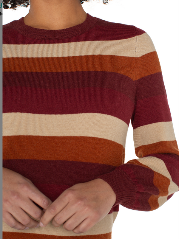 Liverpool Crew Neck Striped Sweater