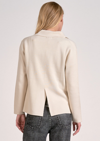 Elan Knit Blazer-Ivory