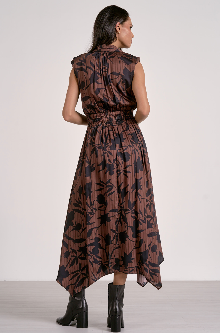 Elan Foliage Printed Dress