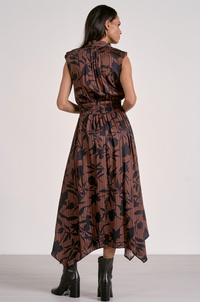 Elan Foliage Printed Dress