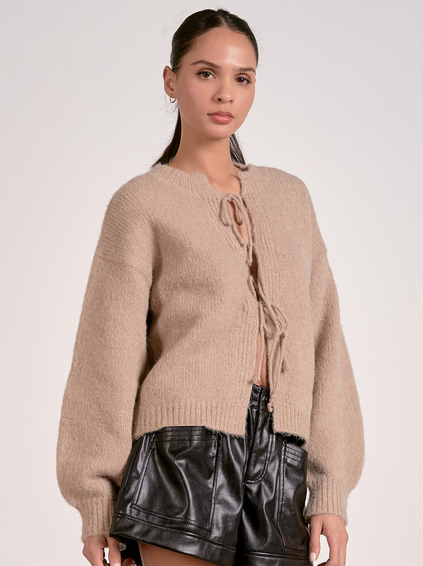 Elan Tie Front Cardigan