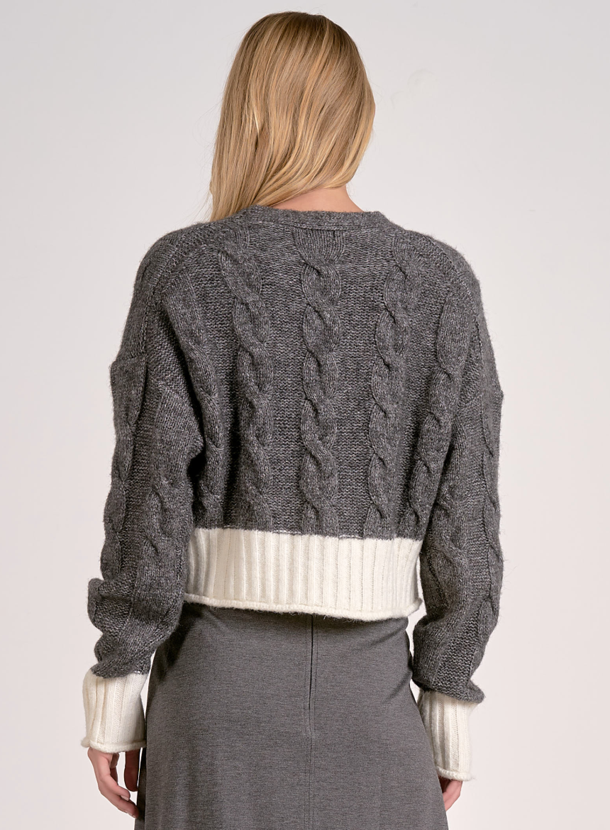 Elan Button Front Cardigan Sweater