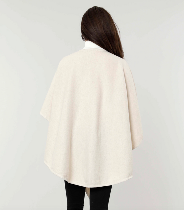 Knit Shawl/Wrap-Beige