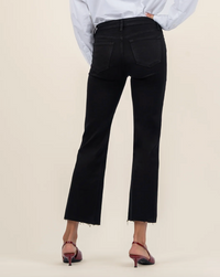 Kut Kelsey Mid Rise Ankle Flare-Black