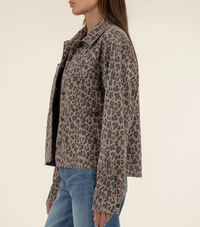 Kut Leopard Arya Shirt Jacket