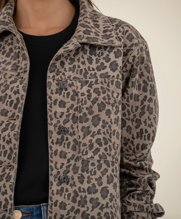 Kut Leopard Arya Shirt Jacket
