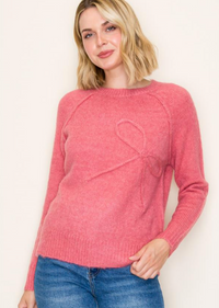 Bow Sweater-Berry