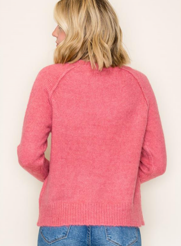 Bow Sweater-Berry