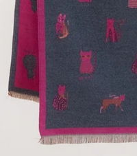 Cat Pattern Pashmina Scarf
