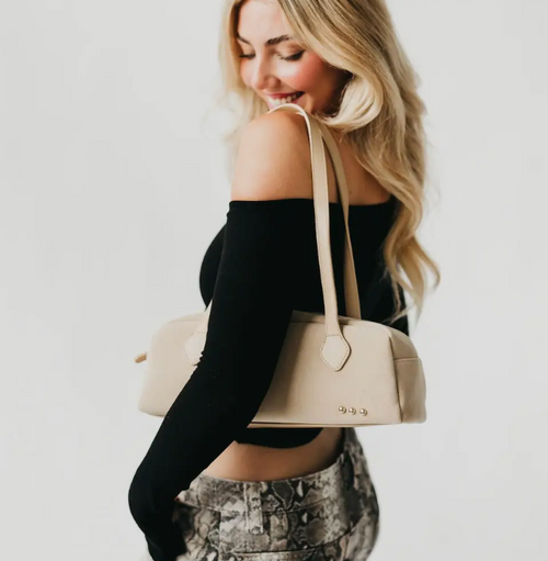 Sally Suede Barrel Bag