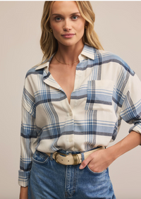 River Plaid Button up Flannel