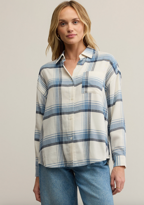 River Plaid Button up Flannel