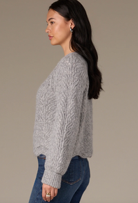 Open Front Cable knit Cardigan