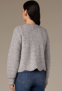 Open Front Cable knit Cardigan