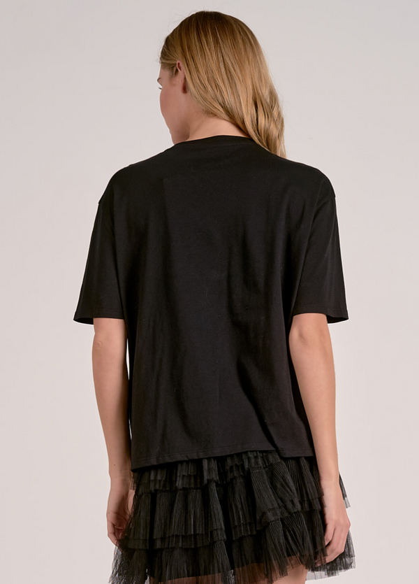 Elan Tee w/Neck Embellishments