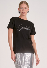 Elan Crew Neck Cocktail Tee