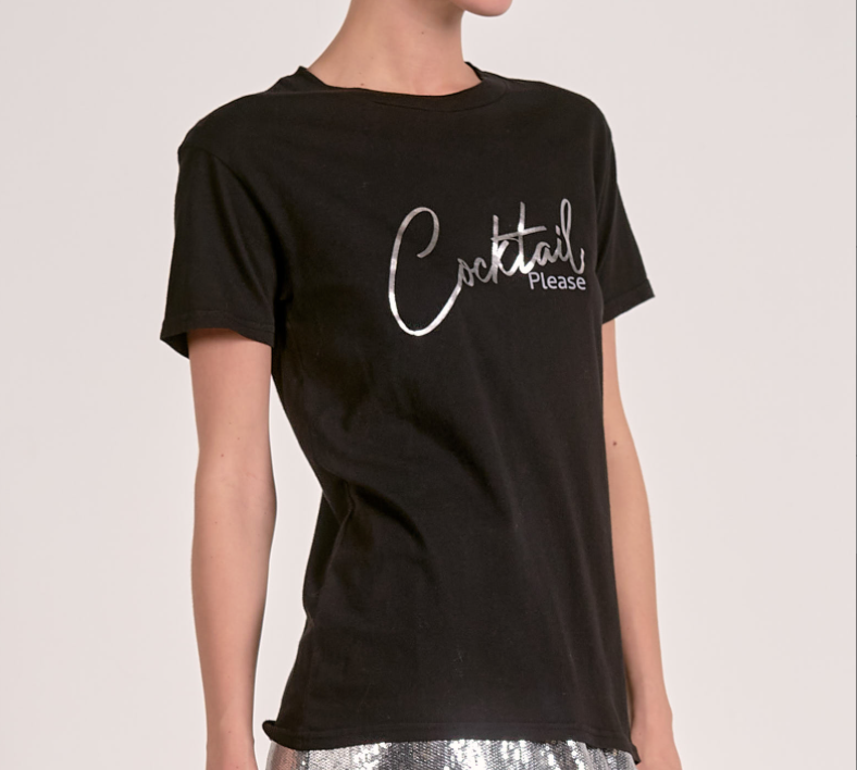 Elan Crew Neck Cocktail Tee