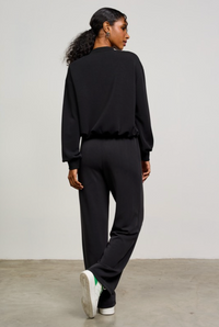 Modal Bomber Jacket-Black