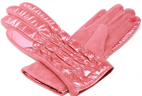 Metallic Puffer Texting Gloves