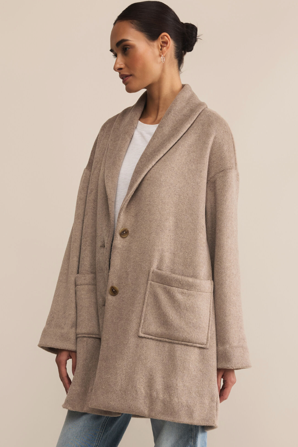 Z Supply Lennon Heathered Coat