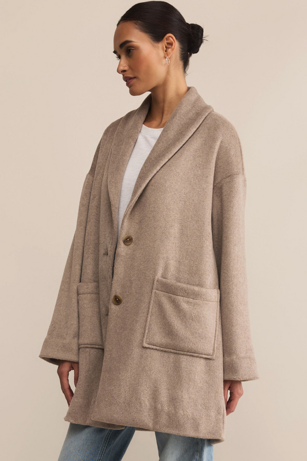 Z Supply Lennon Heathered Coat