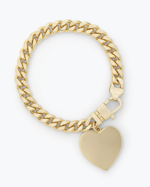 Julian Heart Cuban Chain Bracelet
