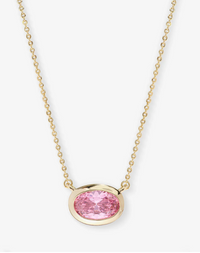She's A Boss Pendant Necklace-Pink