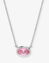 She's A Boss Pendant Necklace-Pink