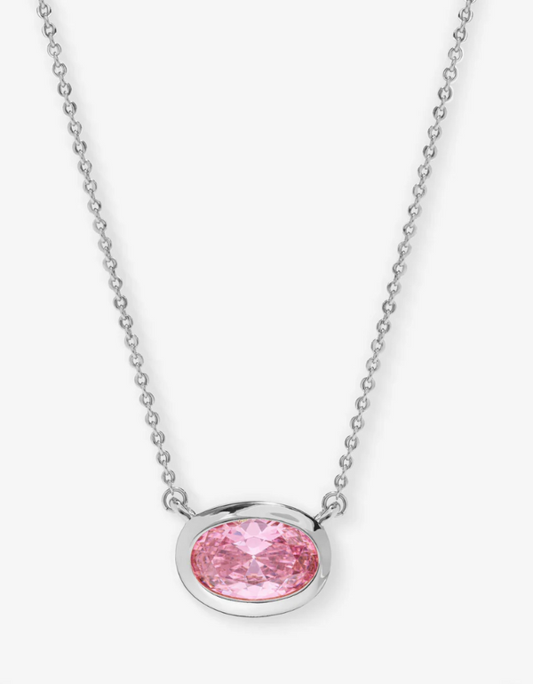 She's A Boss Pendant Necklace-Pink