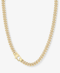 Pavé Julian Cuban Chain Necklace