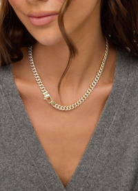 Pavé Julian Cuban Chain Necklace