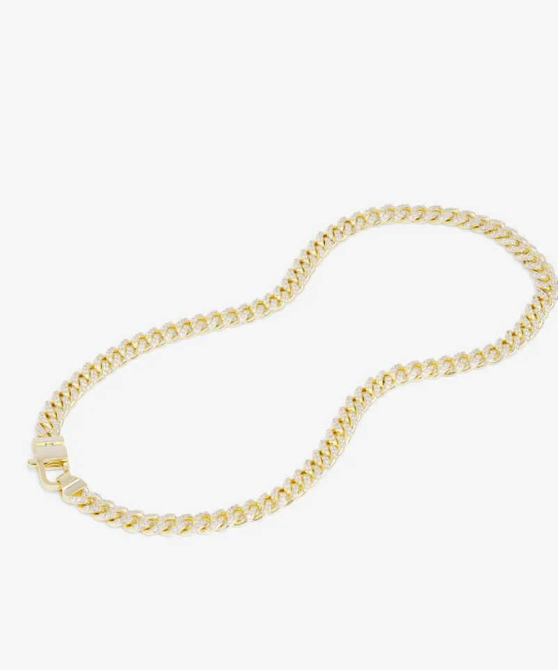 Pavé Julian Cuban Chain Necklace