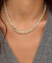Pavé Julian Cuban Chain Necklace