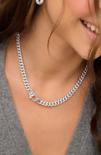 Pavé Julian Cuban Chain Necklace