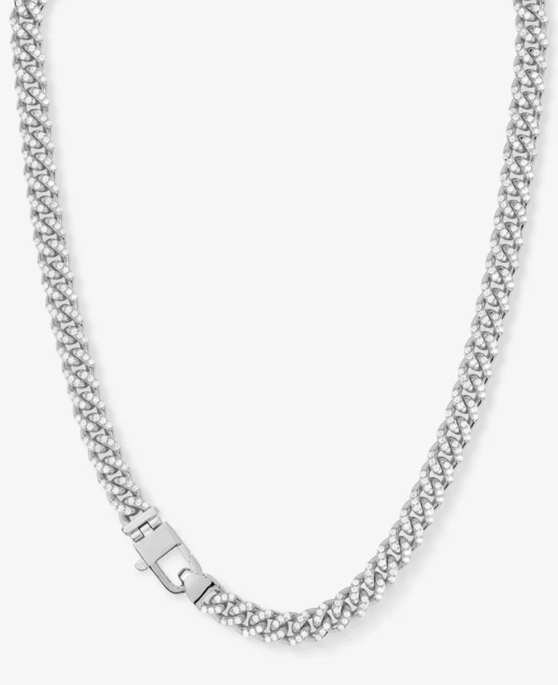 Pavé Julian Cuban Chain Necklace
