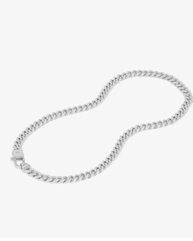 Pavé Julian Cuban Chain Necklace