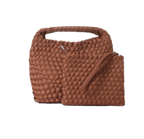 Shelly Woven Bucket Bag