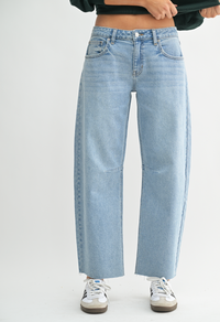 JBD Barrel jean-Light Wash