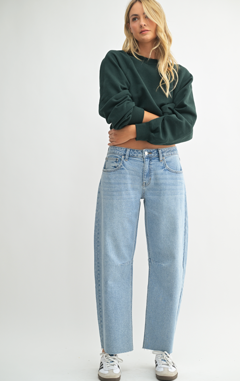 JBD Barrel jean-Light Wash