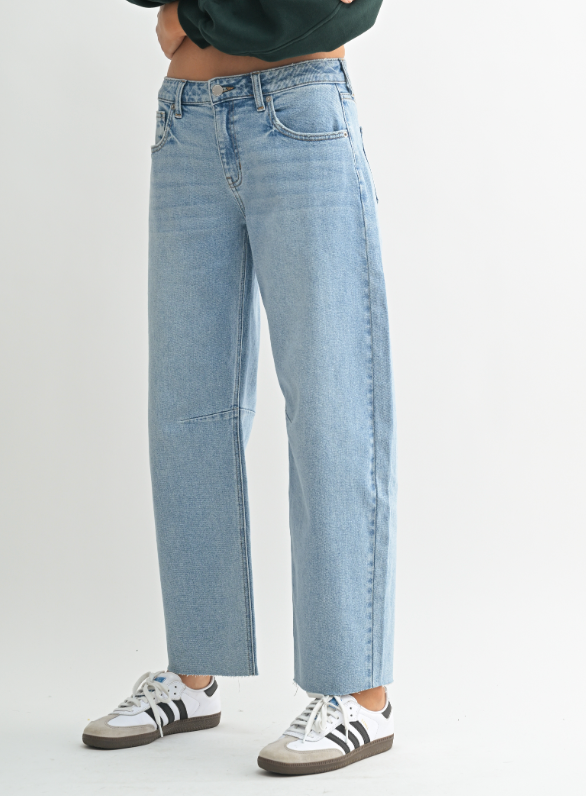 JBD Barrel jean-Light Wash